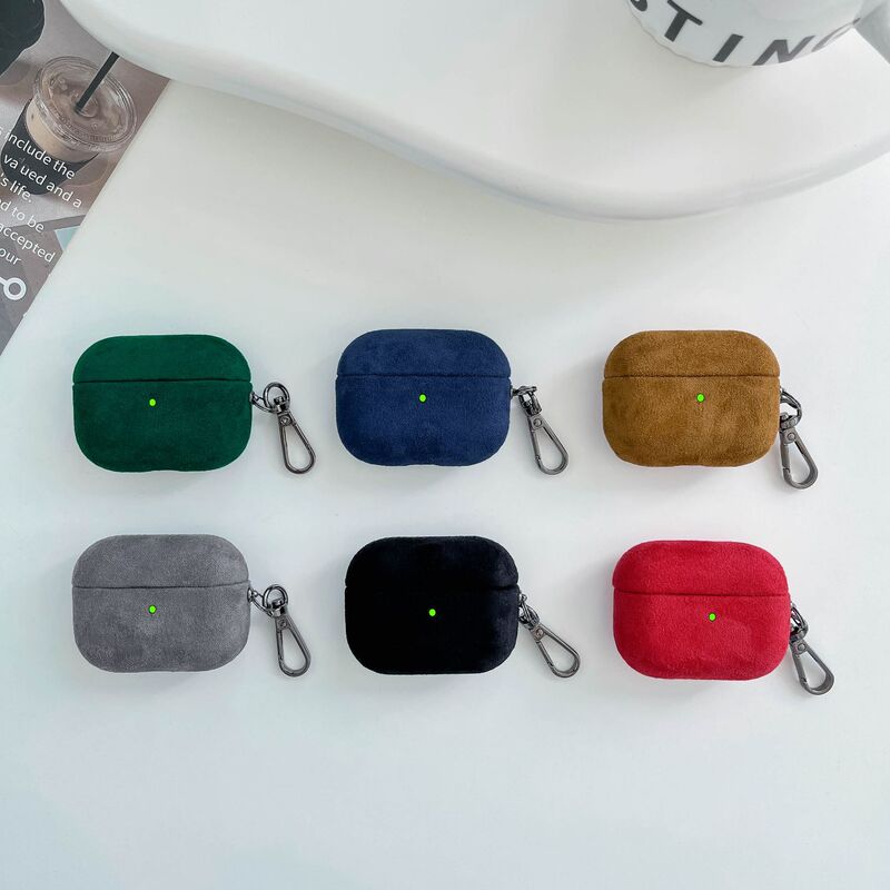 For Apple airpods2 Generation 3 Generation Pro fleece-lined Lanyard Headphone Case Flip Cover Fashion Business Headphone Case