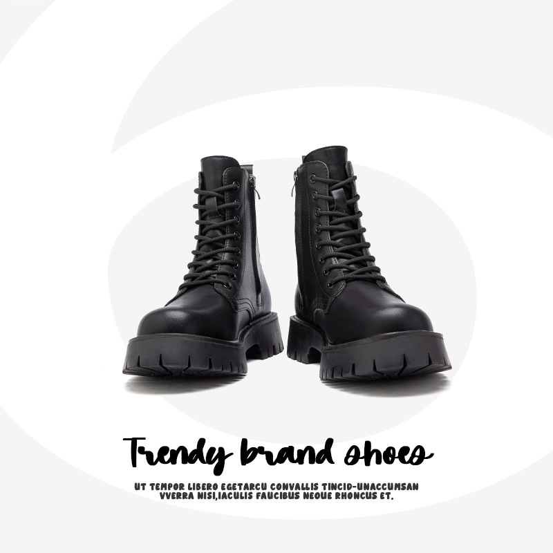 Сапоги Martin мужские осенние бархатные туфли с восемью отверстиями на молнии британский стиль