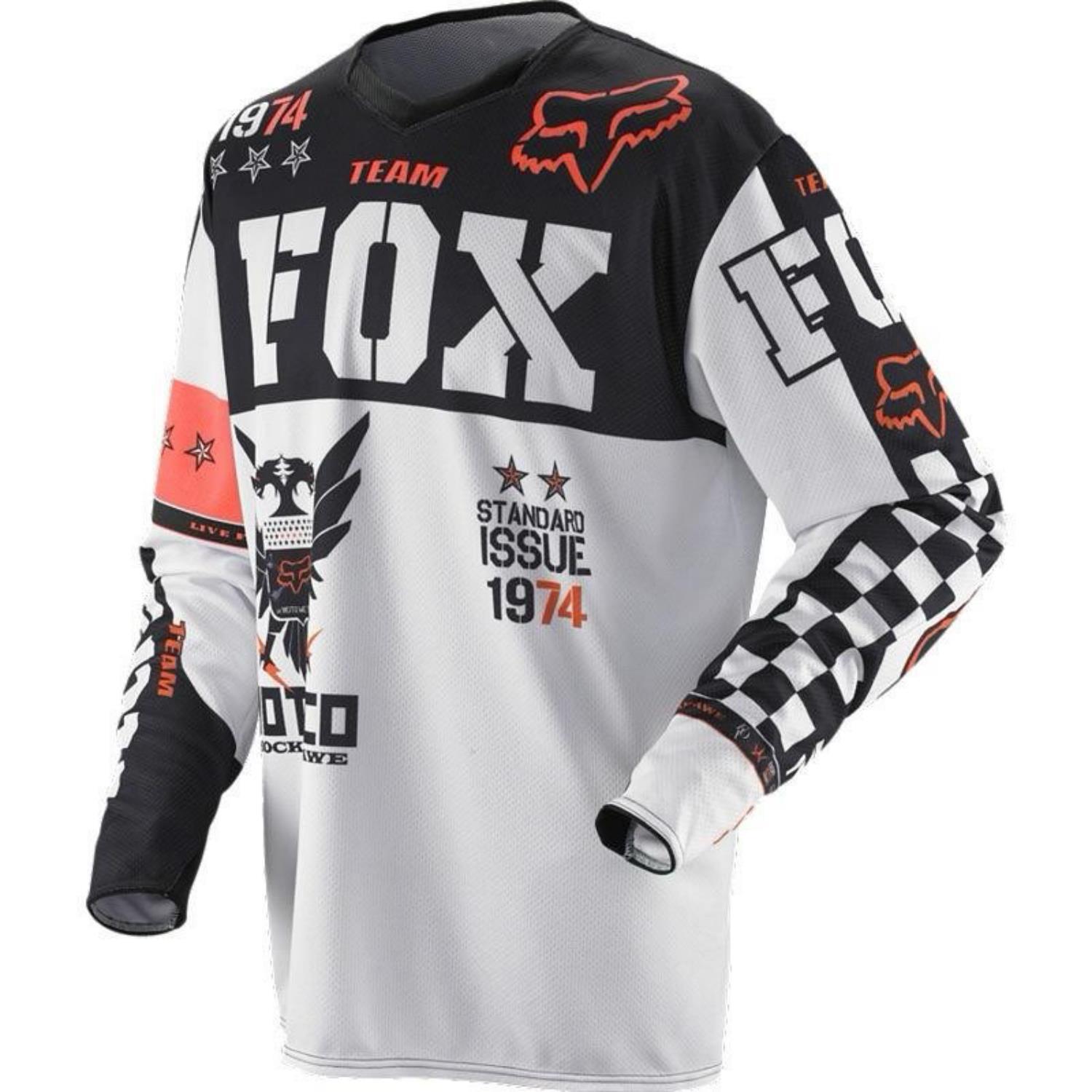 Cross-Border Hot-Selling Classic Fox Summer Off-Road Motorcycle Cycling Clothing Mountain Bike Downhill Dry Suit Long-Sleeved Breathable T-Shirt