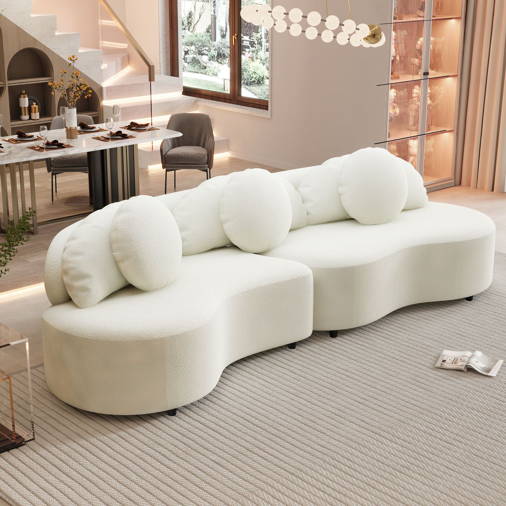 Estilo japonés sofá de cuero nórdico pequeño estilo simple moderno de sala de estar de tres personas sofá artístico de cuero