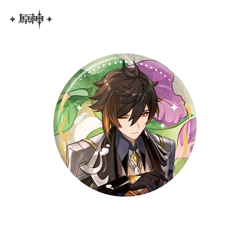正規版ミハ遊原神バッジバーアクリルペンダント立牌パイルバッジウェンディ鐘離バッジ