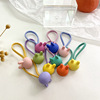 Children's elastic ponytail, cartoon hair rope, with little bears