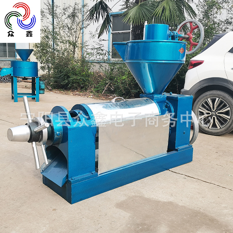 油坊榨油机新款螺旋花生榨油机花生芝麻大豆菜籽榨油机电动榨油机