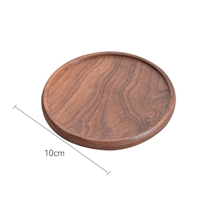 블랙 월넛 라운드 홈 10*10*1cm