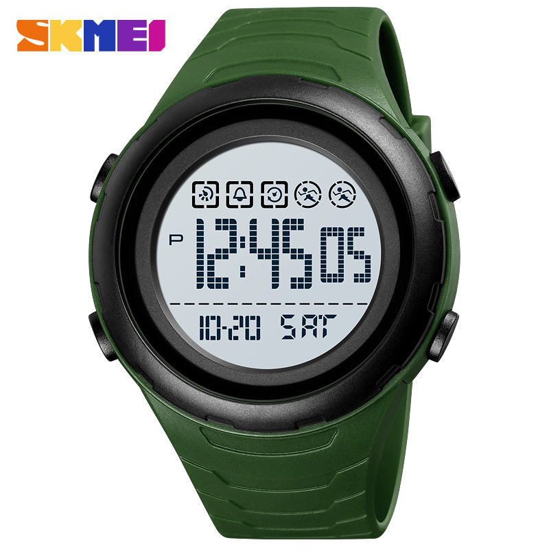 Skmei skmei 1674 nuevo reloj despertador luminoso deportes sola pantalla estudiante simple al aire libre calendario personalizado