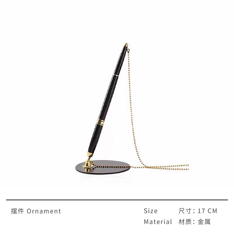 现代轻奢书房桌面写字板钢笔烟灰缸软装组合搭配摆件装饰品样板间|undefined