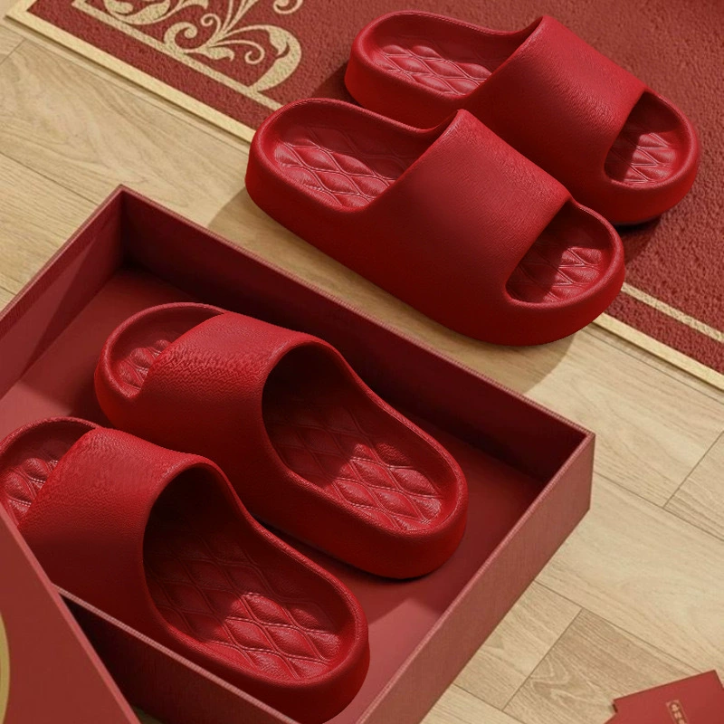 EVA Тапочки Мужские свадебные красные тапочки