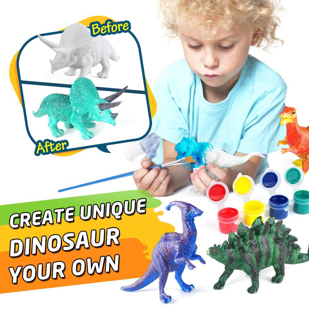 Dinosaurier Malerei Graffiti Puzzle Malerei DIY Hände auf Gehirn Kinder Spielzeug Geschenk_voghion.com