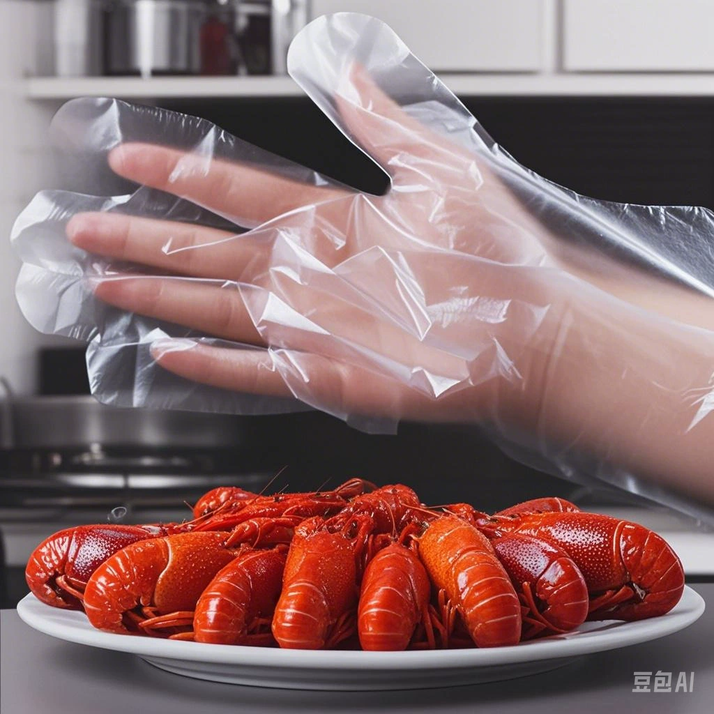 Бытовые одноразовые перчатки, пищевые перчатки из полиэтилена, для работы по дому, для уборки на кухне, для общественного питания, утолщенные специальные перчатки для раков