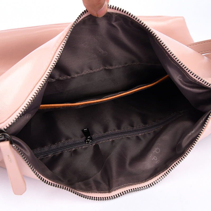 Korea 2023 New Niche Soft Leather Tote Bag Large Capacity High-End Texture Commuter Backpack & Shoulder Bag 2-In-1 For Women - Thumbnail 4