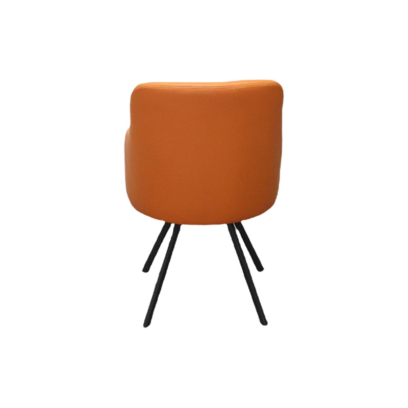Sillas de explosión de Amazon lujo ligero tablilla de alto nivel transfronteriza respaldo de hierro forjado sillón de comedor nórdico con reposabrazos image 3