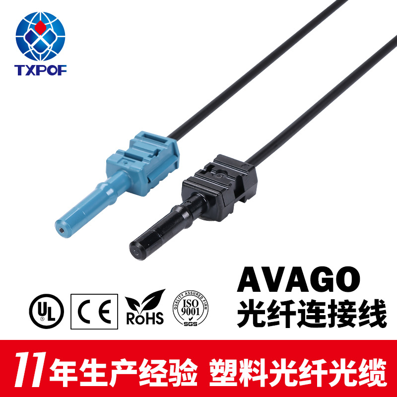 安华高跳线AVAGO光纤连接线塑料光纤工业控制TX-HFBR4531/4533-1B