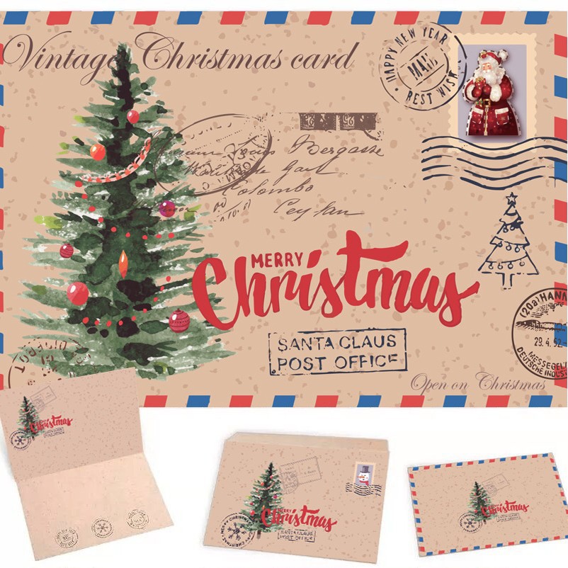 크리스마스 트리 (세트 1 인사말 카드 + 1 카드)