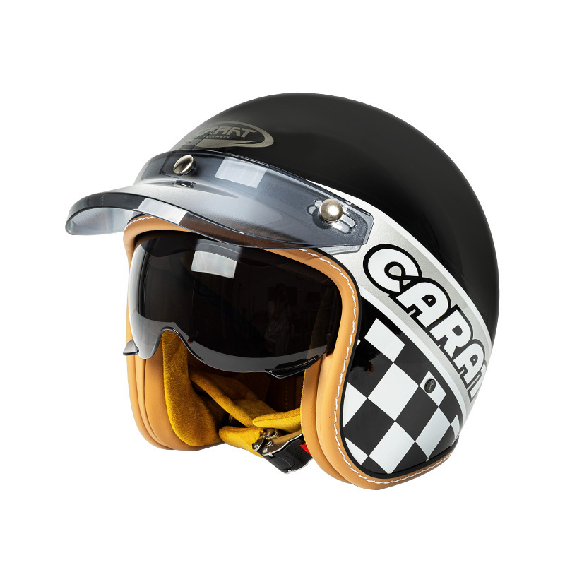 外国貿易クロスボーダー電動バイク四季通用ヘルメット男女アメリカ式クルーズペダル乗用安全ヘルメット