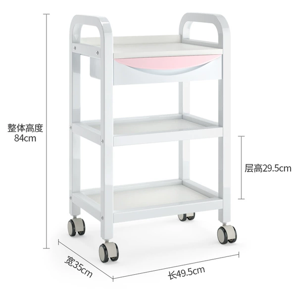 White fuchsia cart for boxes