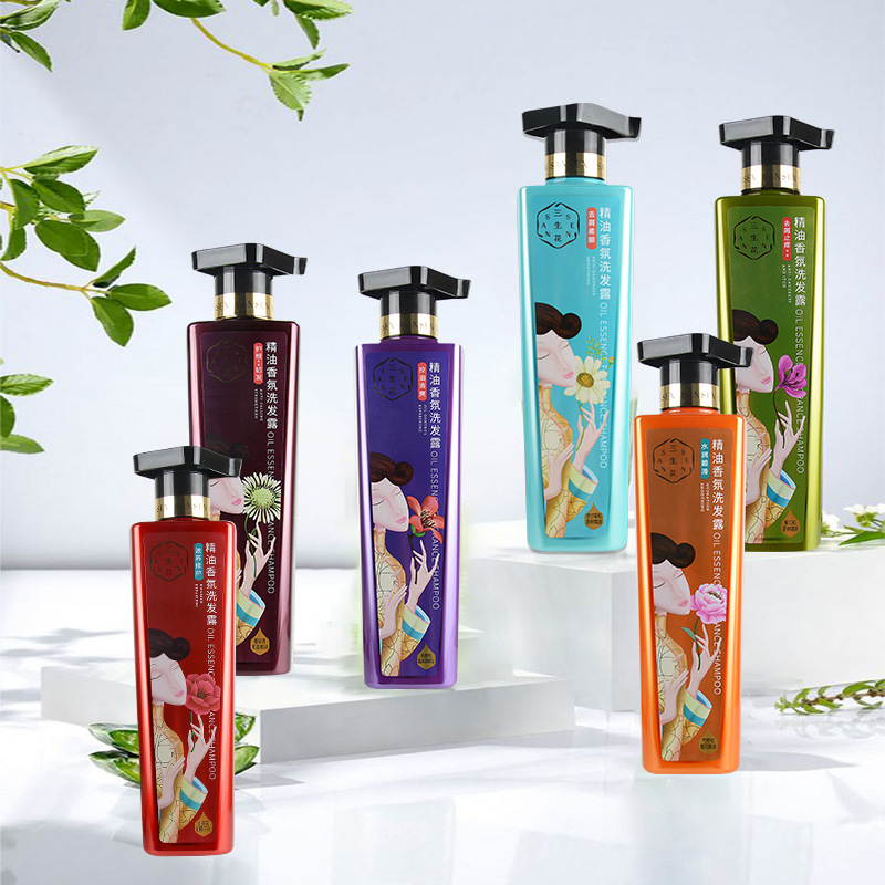 百雀羚三生花洗发水香氛洗护套装持久留香去屑止痒护发素女柔顺|ru