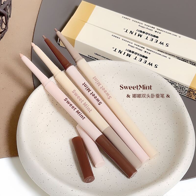 Sweet Mint Double-Ended Aegyo-Sal Pen Eyeliner, Natural Aegyo-Sal Shadow and Highlighter Two-In-One Aegyo-Sal Pen Sweet Mint Double-Ended Aegyo-Sal Pen Eyeliner, Natural Aegyo-Sal Shadow and Highlighter Two-In-One Aegyo-Sal Pen
