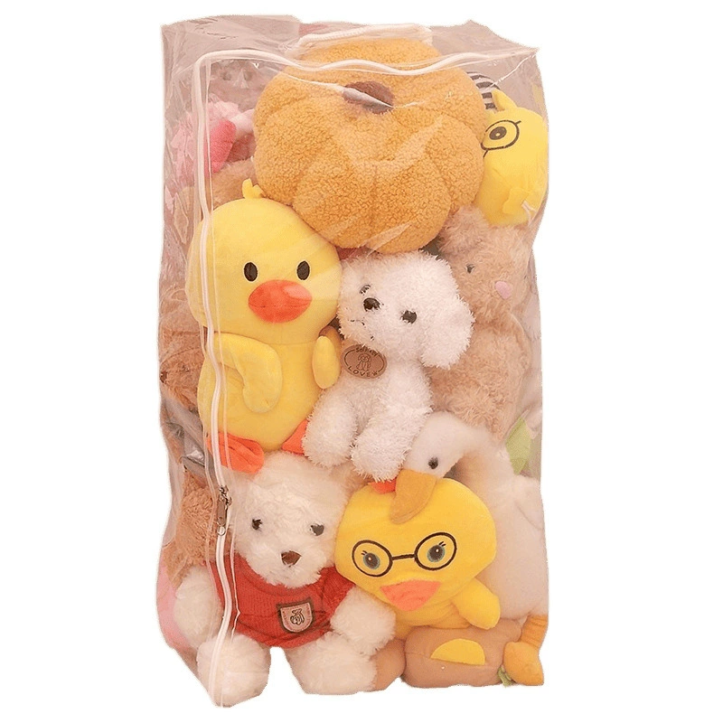 Doll, storage bag, plush toy, storage system with zipper