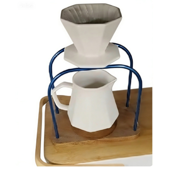 Kit de cafetera de irrigación manual de entrada doméstica portátil al aire libre filtro de café de vidrio