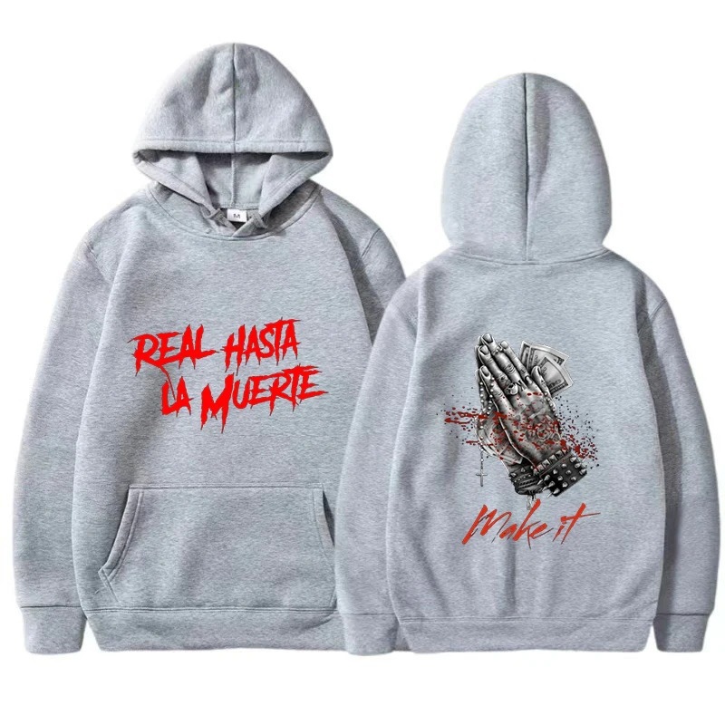 Rapper Anuel AA Men's Hoodie Men's and Women's Fashion Simpl