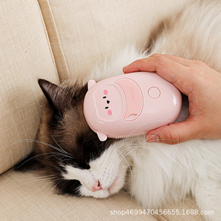 Cross-Border Pet Brush, Cross-Border Liquid Refillable Daily Grooming Silicone Brush, Bath Brush, Massage Pet Comb