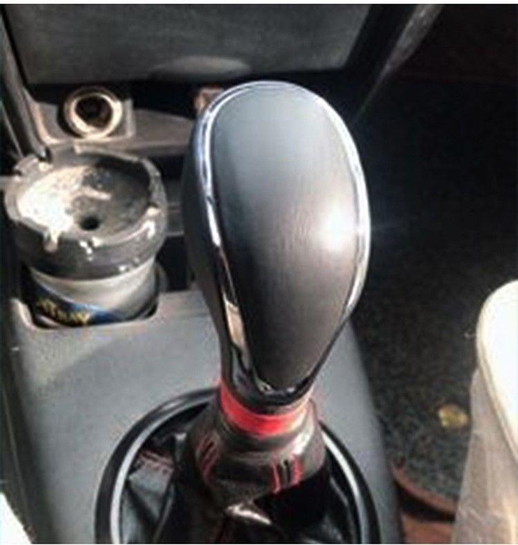 Car Modified Gear Head with Gear Lever, Manual Gear Head, Hand Gear Ball, Perforated Breathable Gear Head