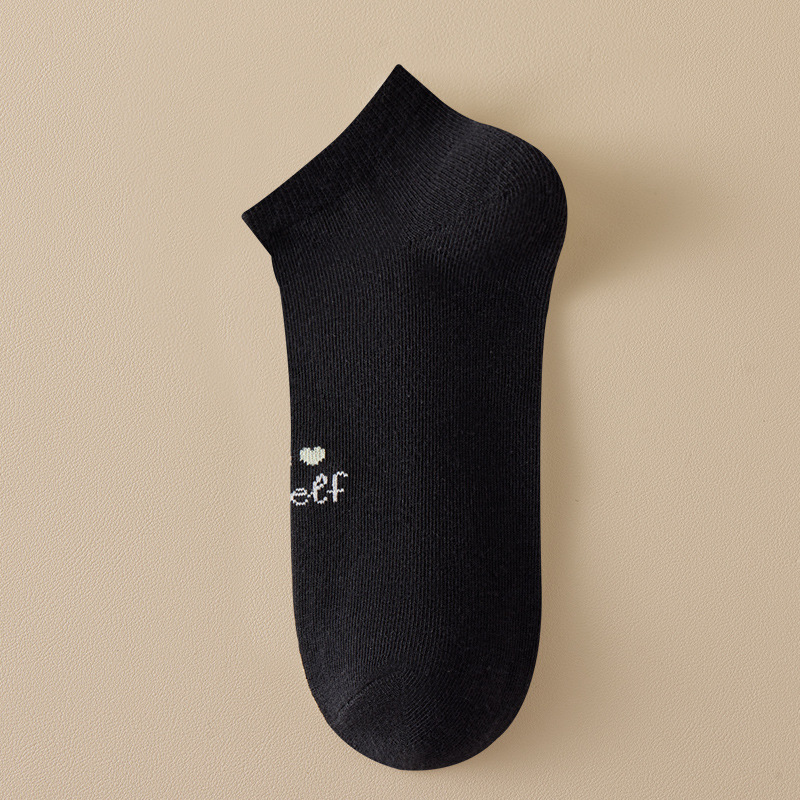 Calcetines sin hueso, calcetines de dama, nueva temporada antiodorante, calcetines de sudor, estudiantes, calcetines de barco lindas, Zhuangyan