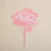 Acrylic size love balloon birthday-pink