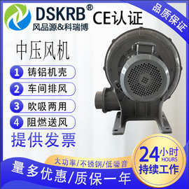 鼓风机玻璃清洗机配套中压风机送风送料气体循环通风换气物料输送
