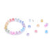 DIY jewelry accessories color acrylic transparent alphabet beads loose beads handmade homemade bracelet necklace beaded material