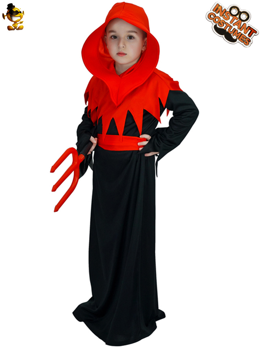 Disfraz de Halloween hombres niños Niño Rojo diablo partido etapa rendimiento traje Cosplay