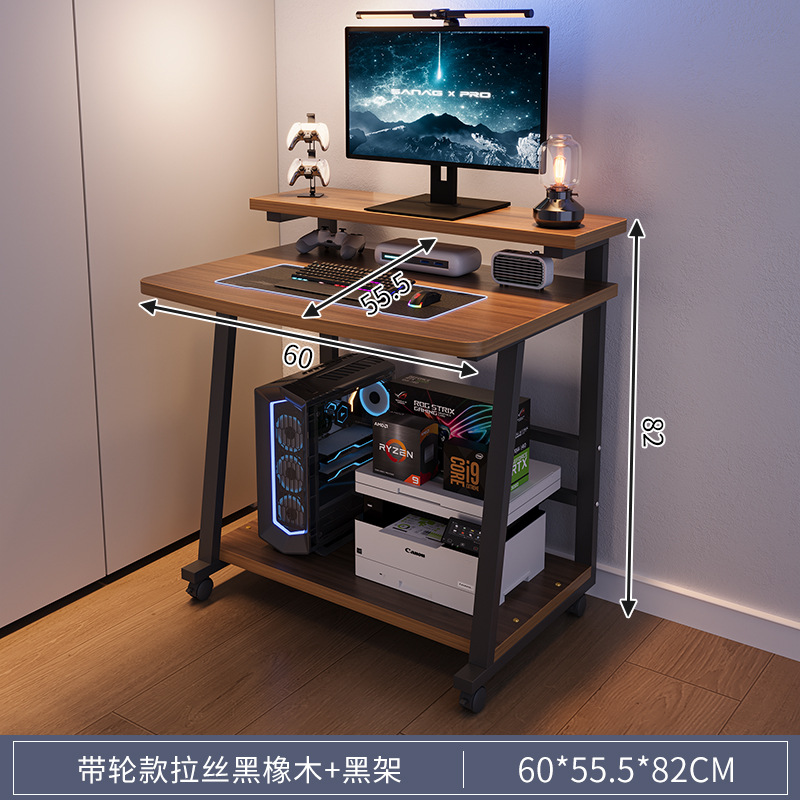 Escritorio pequeño para computadora de escritorio, escritorio de estudio móvil para el hogar, escritorio para computadora portátil, escritorio simple, mesa de dormitorio, mesa lateral