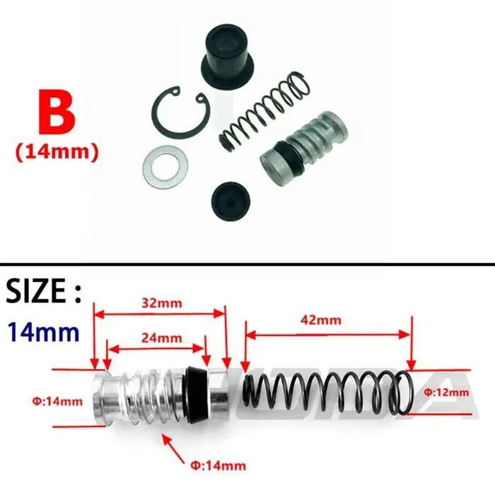 Brake master cylinder piston repair kit 11/12.7/14/16/17.5/19mm motorcycle electric bike master cylinder accessories