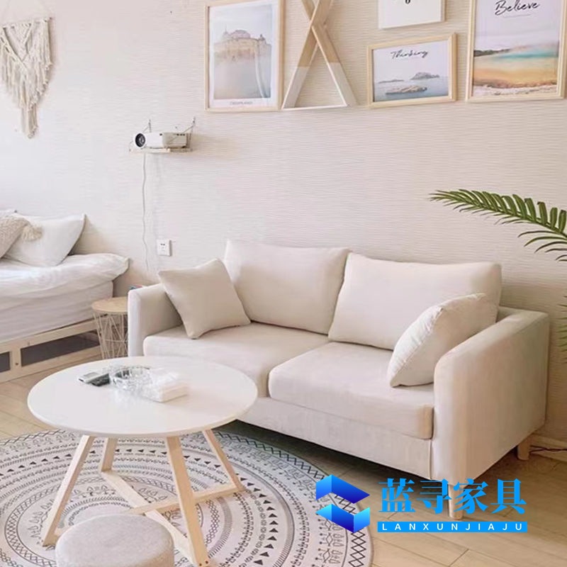 Bedroom Double Sofa Small Apartment Nordic Simple Modern Economical Rental Living Room Internet Celebrity Small Sofa