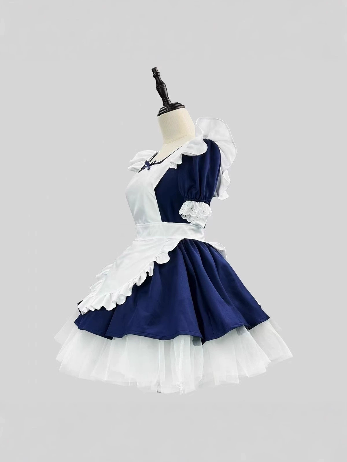 Сладкое лолита-изабельная пышная принцесса платье + японская няня передник набор из четырех вещей для лета