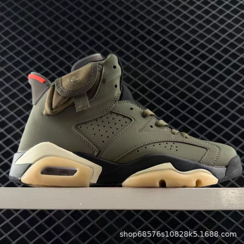 Putian Export Aj6 Basketball Shoes Retro Classic Joe 6 Sports Shoes Non-Slip Wear-Resistant Leather Street Work Clothing Air Cushion Shoes