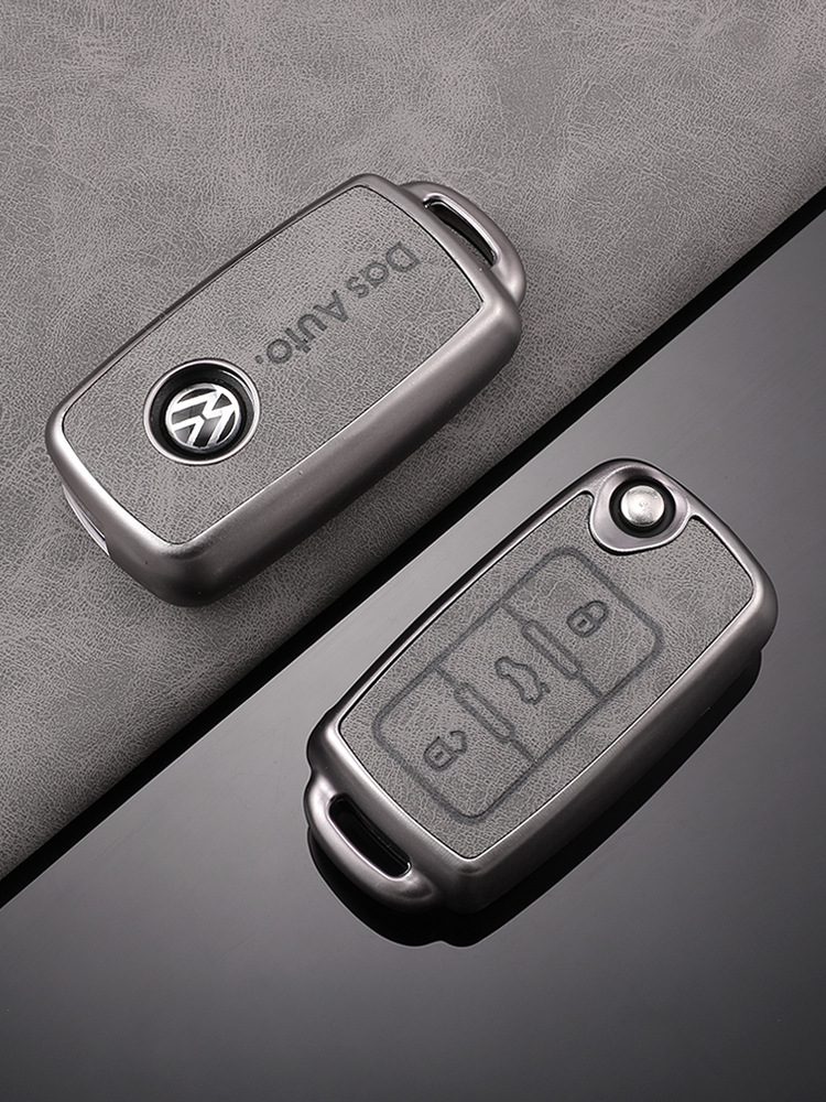 Adecuado para la funda de la llave Volkswagen Sagitar todo incluido TPU patrón de piel exploración Yue Passat Bora LaVida Yue hebilla de la caja protectora