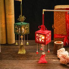 木质圣诞节灯笼创意仿古花窗儿童手工diy灯笼材料包古风圣诞花灯