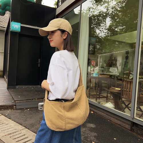 Large-capacity female student Korean-style crossbody bag, Instagram bag, new tote bag, intelligent training college style, underarm dumpling bag