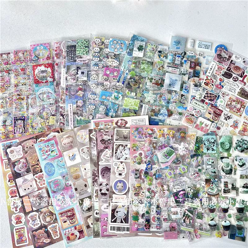 42 штуки без повторяющихся наклеек на пленку, Senbeel Clover Kitty, Easy Bear West Tomato Ancient Morning Wind Patch