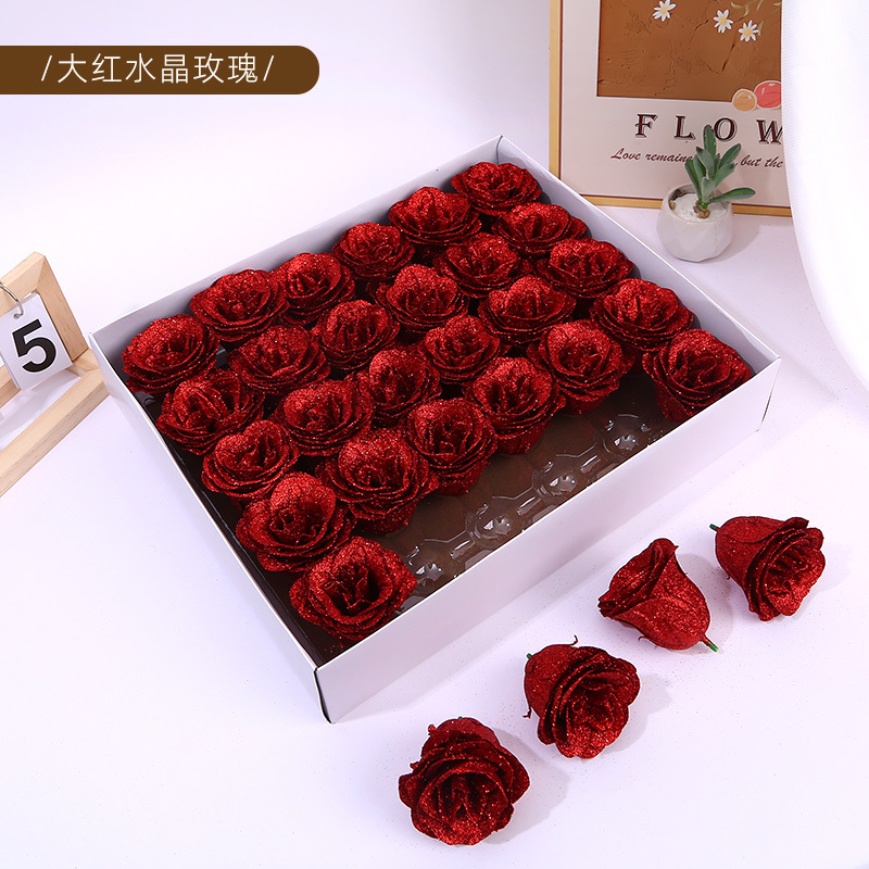 Big red crystal rose