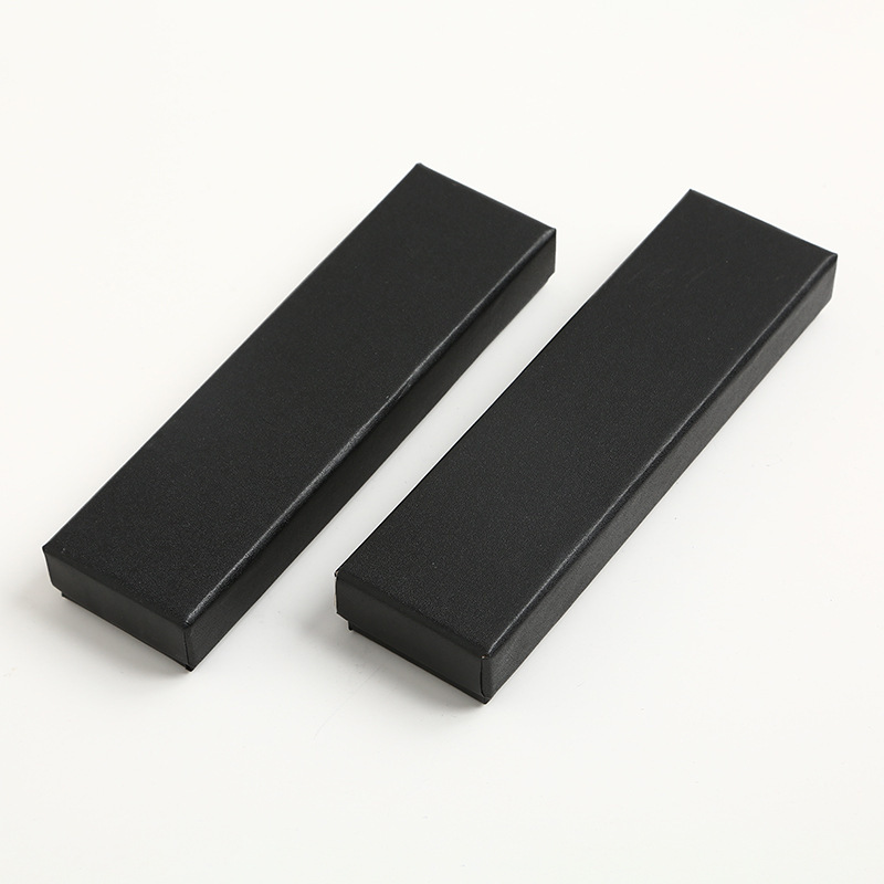 Pen box manufacturers spot wholesale pen box creative black paper packaging printing gift heaven and earth cover neutral pen box