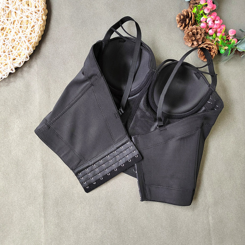 Sweet and fresh long camisole, worn outside and inside, with a fishbone bra-style tunic top, European and American tight-fitting tube top