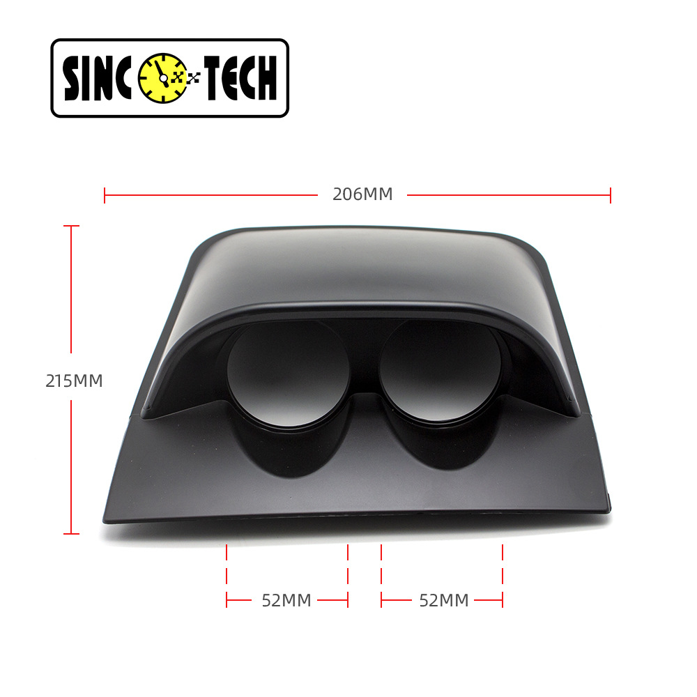 Car Instrument Modification Universal Single Hole Double Hole Three Hole Instrument Frame 52mm Triple Instrument Holder Instrument Cover