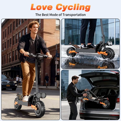 Dual-drive high-power off-road electric scooter, in stock at the factory, available for dropshipping from the US overseas warehouse