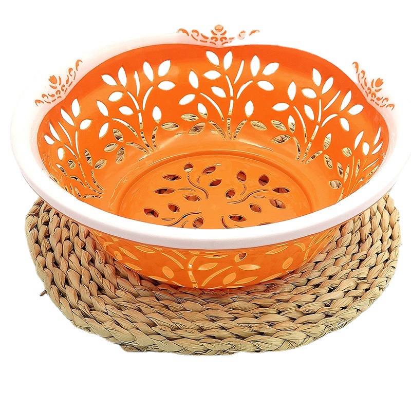 I2 444 106 # cesta de verduras hueca de dos colores que drena la cesta de plástico azul vegetal Yiwu 2 yuanes tienda de suministros de necesidades diarias image 5