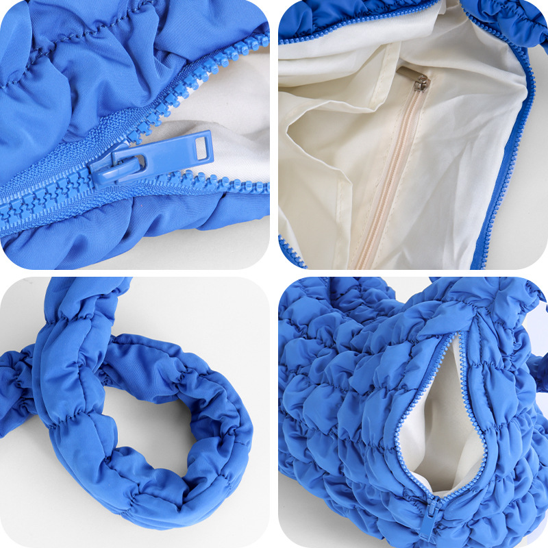 Cloud Bag COS Style Niche Shoulder Bag Pleated Large Capacity Women's Soft Tote for Work and Commuting - Thumbnail 4