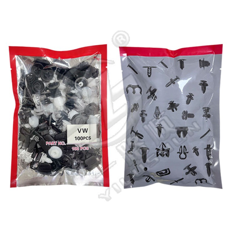 Adecuado para Volkswagen parachoques empuje hebilla puerta panel placa fija hebilla frontal cubierta de aislamiento térmico clip de algodón