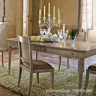 Original Manufacturer Direct Sales High-End Villa Club Furniture Dining Table and Chair Set