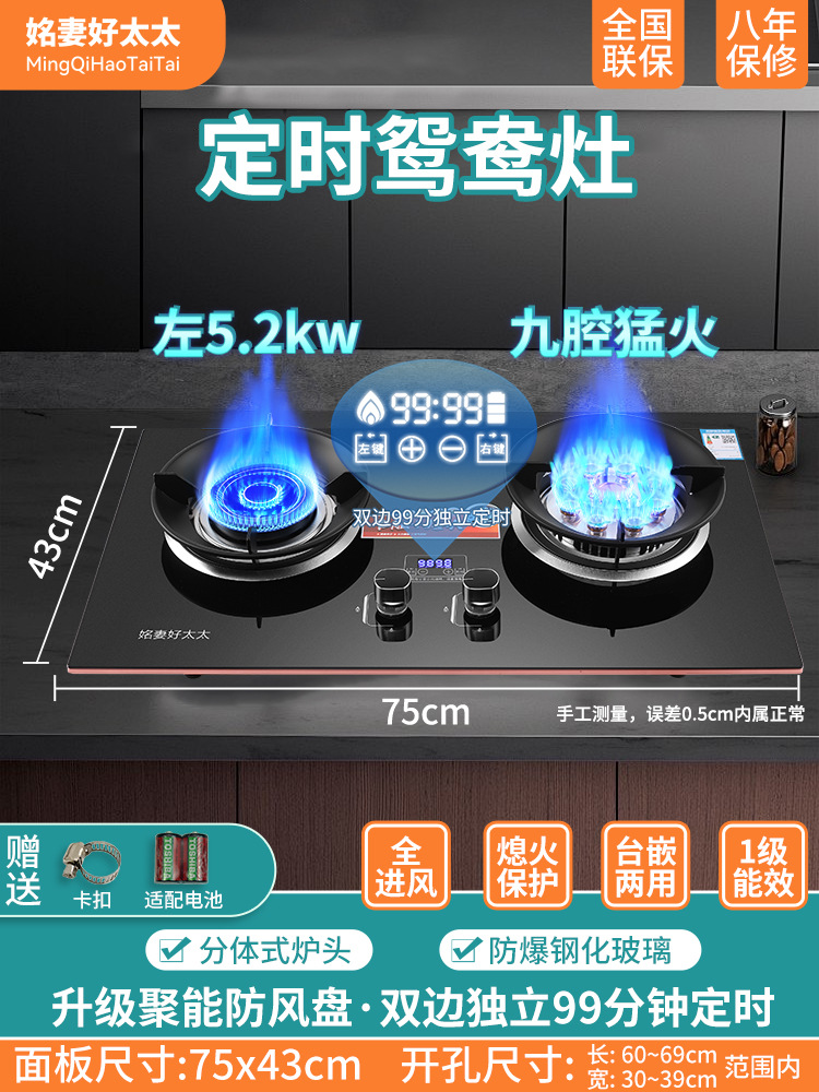 T617B 오른쪽 맹렬한 화재 + [상위 버전] + 타이밍 기능 + 분할 버너 + 에너지 수집 방풍판